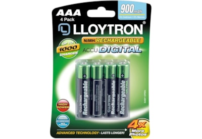 Lloytron Accudigital Rechargable Batteries Aaa 4s Lloytron Accudigital Rechargable Batteries Aaa 4s