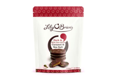 Lily O'brien's Dark/milk Caramel Sea Salt Bag 100g Lily O'brien's Dark/milk Caramel Sea Salt Bag 100g