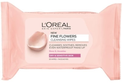 Loreal Fine Flowers Cleansing Wipes D/s 25s (457991)