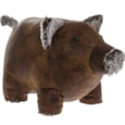 Faux Leather Piggy Doorstop
