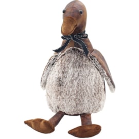 Faux Leather Duck Doorstop
