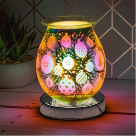 3d Silver Bauble Aroma Lamp (LP51885)