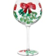Xmas Hand Painted Gin Glass (LP52421)