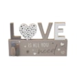 Lesser & Pavey Love Standing Plaque