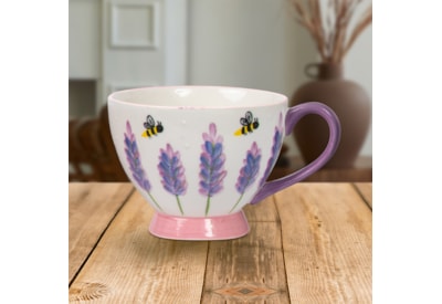 Lesser & Pavey Lavender & Bees Footed Mug (LP72556)