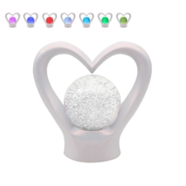 Lesser & Pavey Heart Lamp Glitter Pearlescent Lesser & Pavey Heart Lamp Glitter Pearlescent