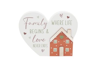 Lesser & Pavey Heart Family Plaque Lesser & Pavey Heart Family Plaque