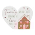 Lesser & Pavey Heart Family Plaque