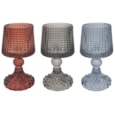 Glass Candle Holder 3 Asst