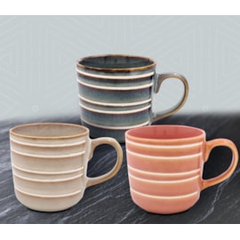 Reactive Glaze Mug 3 Asst Reactive Glaze Mug 3 Asst