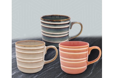 Reactive Glaze Mug 3 Asst Reactive Glaze Mug 3 Asst