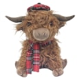 Highland Cow Doorstop Tartan Highland Cow Doorstop Tartan