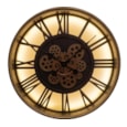 Cog Clock Light Up Gold 51Cm Cog Clock Light Up Gold 51Cm