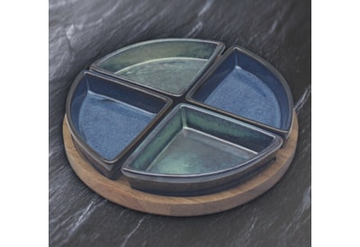 Snack Dishes On Tray S4