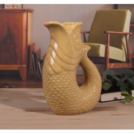 Fish Jug/Vase Sand 26Cm Fish Jug/Vase Sand 26Cm