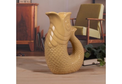 Fish Jug/Vase Sand 26Cm Fish Jug/Vase Sand 26Cm