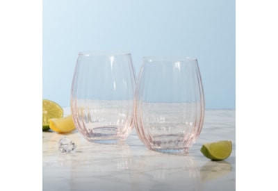 Stemless Glasses -Pink Set 2 Stemless Glasses -Pink Set 2