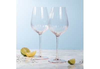 Wine Glasses -Pink Set 2 Wine Glasses -Pink Set 2