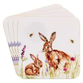 Lesser & Pavey Hares Coasters Set Of 4 (LP95847)