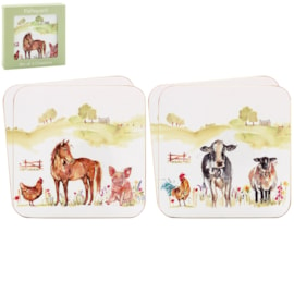 Lesser & Pavey Farmyard Coasters Set Of 4 (LP95901)