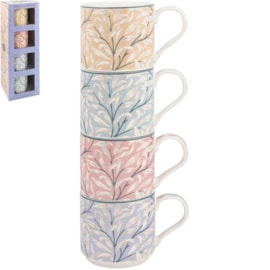 Willow Bough Stacking Mugs S4
