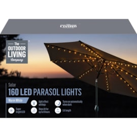 160 Led Solar Parasol Lights 3m (LS220139)