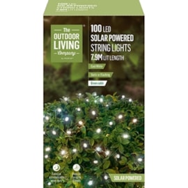 100 Led Solar Cool White String Lights Mini 100 Led Solar Cool White String Lights Mini
