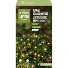 100 Led Solar Warm White String Lights Mini 100 Led Solar Warm White String Lights Mini