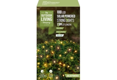 100 Led Solar Warm White String Lights Mini 100 Led Solar Warm White String Lights Mini