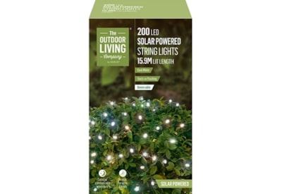 200 Led Solar Cool White String Lights Mini 200 Led Solar Cool White String Lights Mini