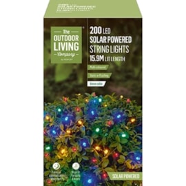 200 Led Solar Multi-Coloured String Lights Mini
