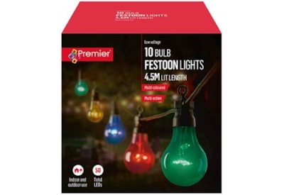 10 Bulb Festoon Lights Multi Coloured 10 Bulb Festoon Lights Multi Coloured