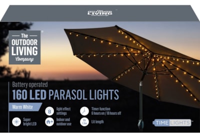 160 Led  Parasol Lights 3m (LT220106)