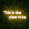 Led Lv Neon Wall Sign - This Is The Place To Be 38cm Led Lv Neon Wall Sign - This Is The Place To Be 38cm