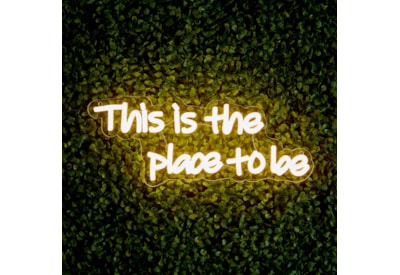 Led Lv Neon Wall Sign - This Is The Place To Be 38cm Led Lv Neon Wall Sign - This Is The Place To Be 38cm