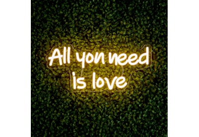 Led Lv Neon Wall Sign - All You Need Is Love 40cm Led Lv Neon Wall Sign - All You Need Is Love 40cm