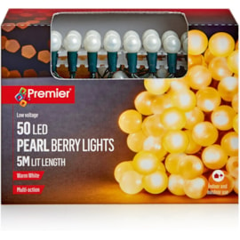 Premier 50 M-a Pearl Cap Lights Warm White (LV161426WW)