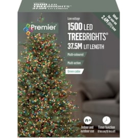 Premier Decorations 1500 Multi Action Treebrights W/timer Multi Premier Decorations 1500 Multi Action Treebrights W/timer Multi