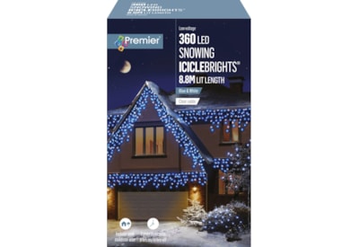 Premier 360 Led Snowing Icicles W/timer Blue/white (LV162183BW)