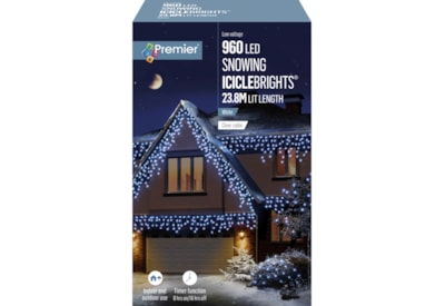 Premier 960 Led Snowing Icicles W/timer  White (LV162186W)