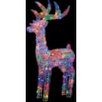 Premier Lit Soft Acrylic Reindeer Multi 1.5m (LV191184MMA)