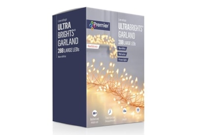 Premier Dec 288 M/a R/gold Ultrabright Garland W/timer W/white Premier Dec 288 M/a R/gold Ultrabright Garland W/timer W/white