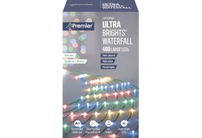 Premier Dec 2.5m 400l Ultrabright Waterfall Multi Premier Dec 2.5m 400l Ultrabright Waterfall Multi