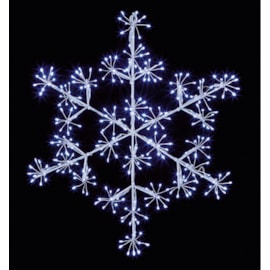 Premier Microbright Snowflake White Led 40cm (LV213043W)