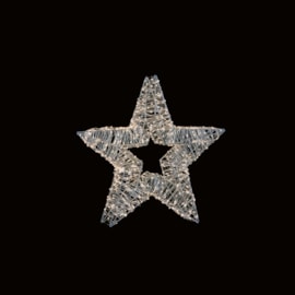 Premier Dec Silver Star w 750 Twinkling Lights 45cm Premier Dec Silver Star w 750 Twinkling Lights 45cm