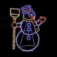 Premier Twinkling Flexibright Snowman Multi 1m Premier Twinkling Flexibright Snowman Multi 1m