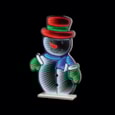 Premier Standing Snowman Infinity Mirror 60cm Premier Standing Snowman Infinity Mirror 60cm