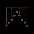 Premier 258 Flexibright Star V Curtain Lights Rainbow 1.2m