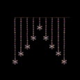 Premier 267 Flexibright Snowflake V Curtain Lights Rainbow 1.2m Premier 267 Flexibright Snowflake V Curtain Lights Rainbow 1.2m