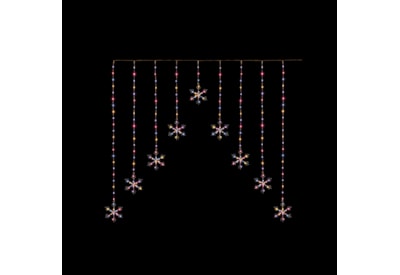 Premier 267 Flexibright Snowflake V Curtain Lights Rainbow 1.2m Premier 267 Flexibright Snowflake V Curtain Lights Rainbow 1.2m
